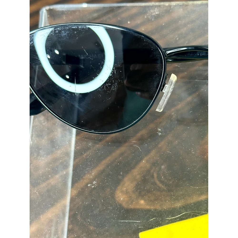 Michael Kors MK1170 Lausanne Women's Polished Black Sunglasses Cat Eye 140 mm - Picture 7 of 8